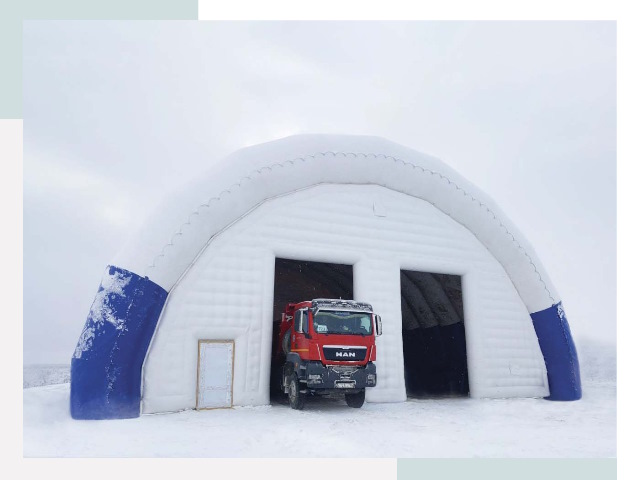 Мобильные ангары в Чебаркуле