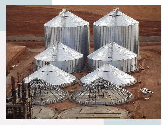 Строительство зерновых силосов в Чебаркуле