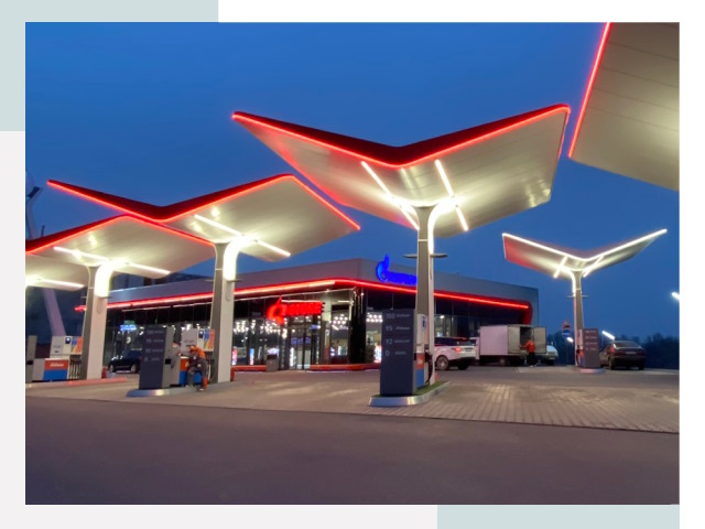 Навесы для АЗС в Чебаркуле