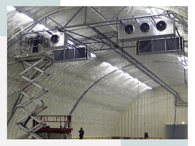 Оснащение ангаров в Чебаркуле