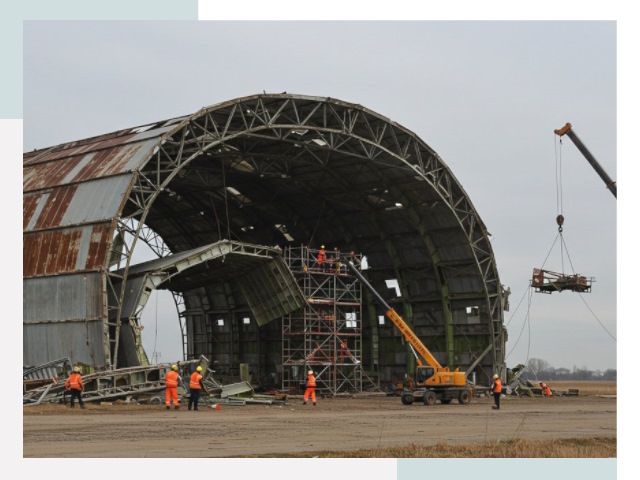 Демонтаж ангаров в Чебаркуле